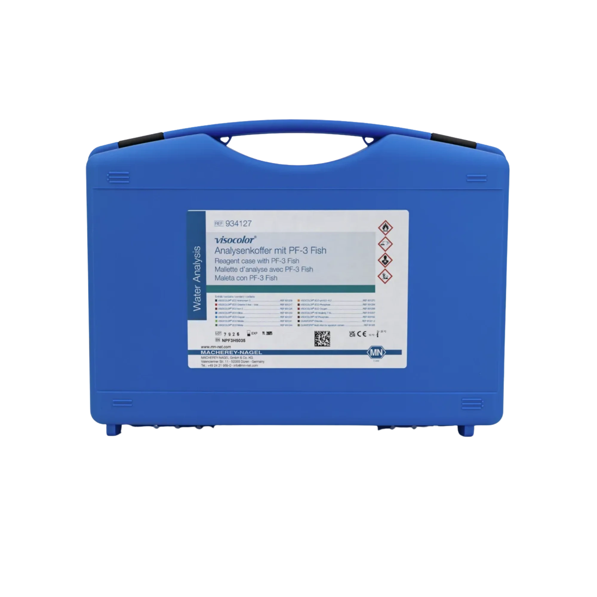 Macherey-Nagel VISOCOLOR Analysenkoffer Fish mit PF-3 Fish, 934127