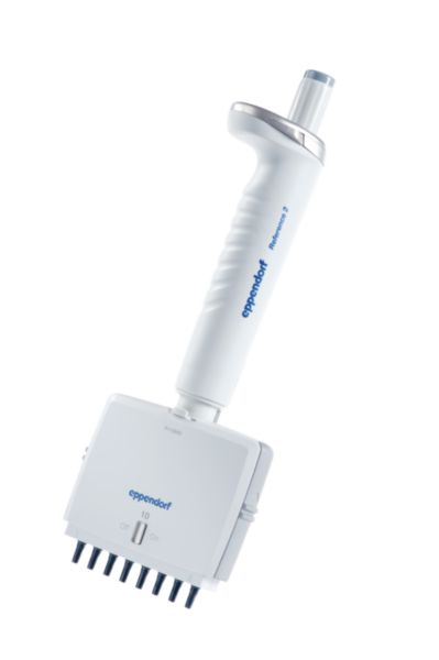 Eppendorf Pipette Reference 2 G, 8-Kanal, variabel, 0.5 - 10 µL, mittelgrau, 4926000018