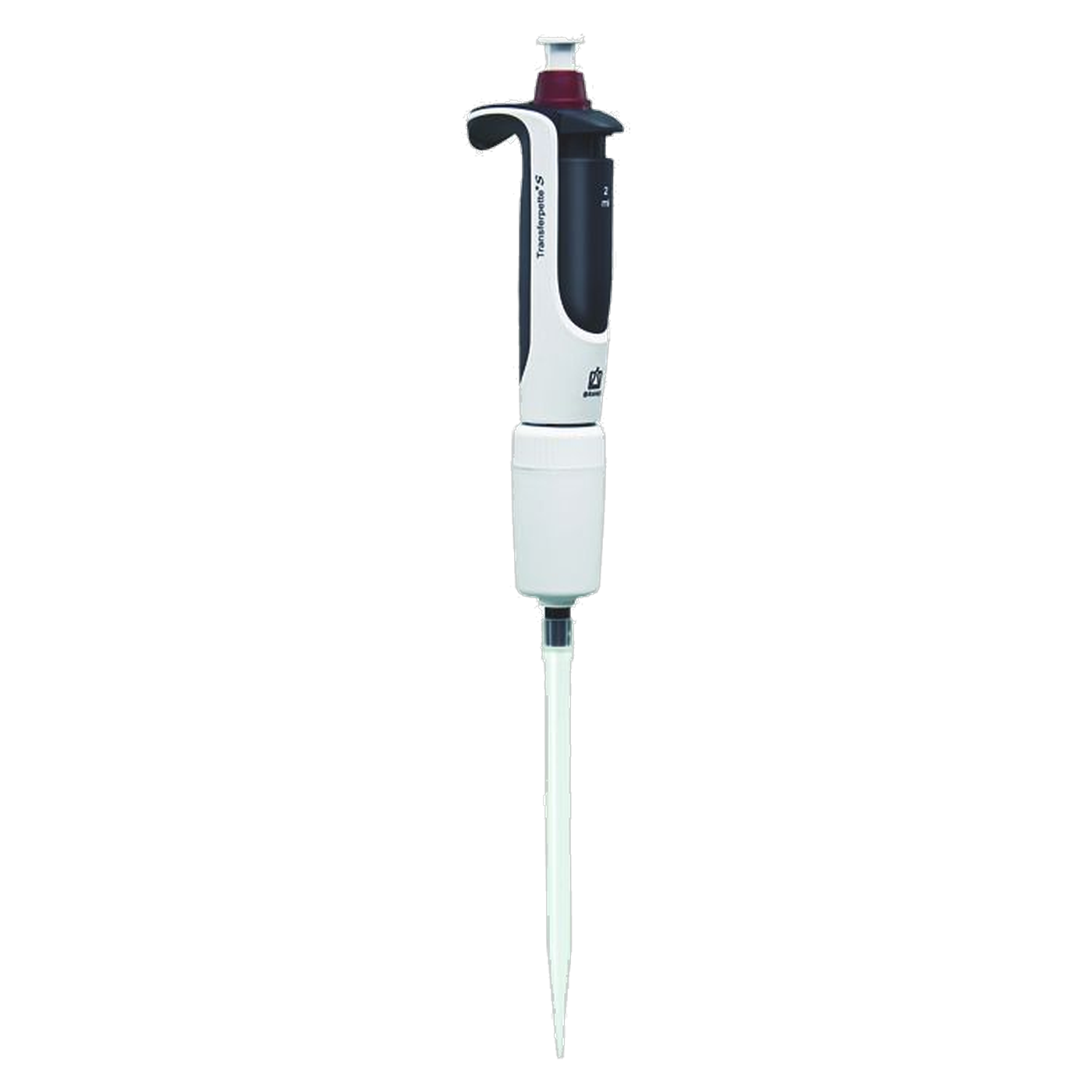 Brand Transferpette S Fix F-2000 Einkanal-Mikroliterpipette, 2000 µl, DE-M