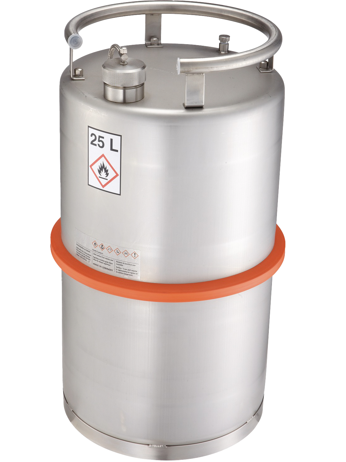 Bürkle Sicherheitsbehälter Edelstahl, mit UN-Zulassung, 25 l, 2601-5125, Produktansicht