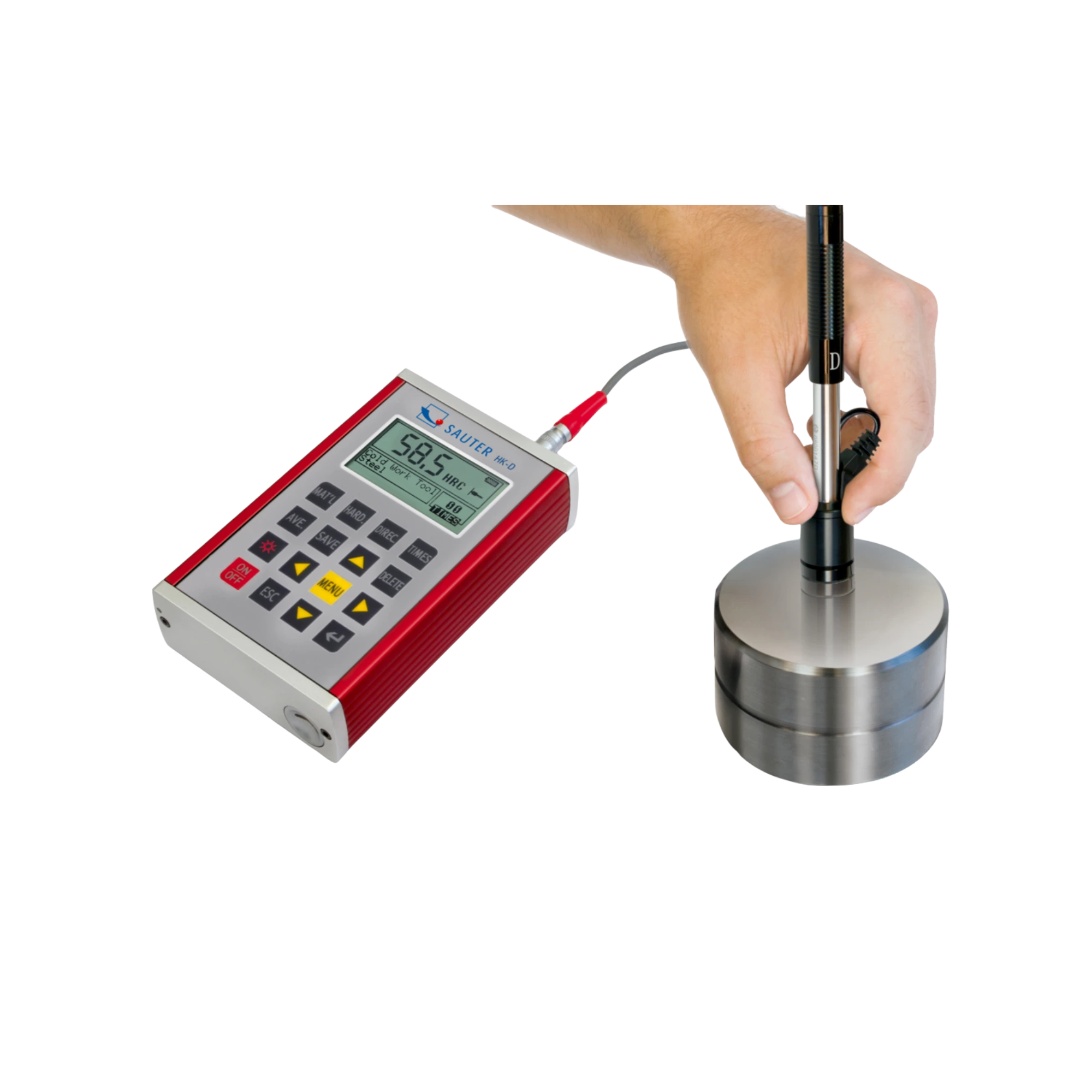 Sauter Leeb Härteprüfgerät HK-DB für Metalle, mobiles Härteprüfgerät