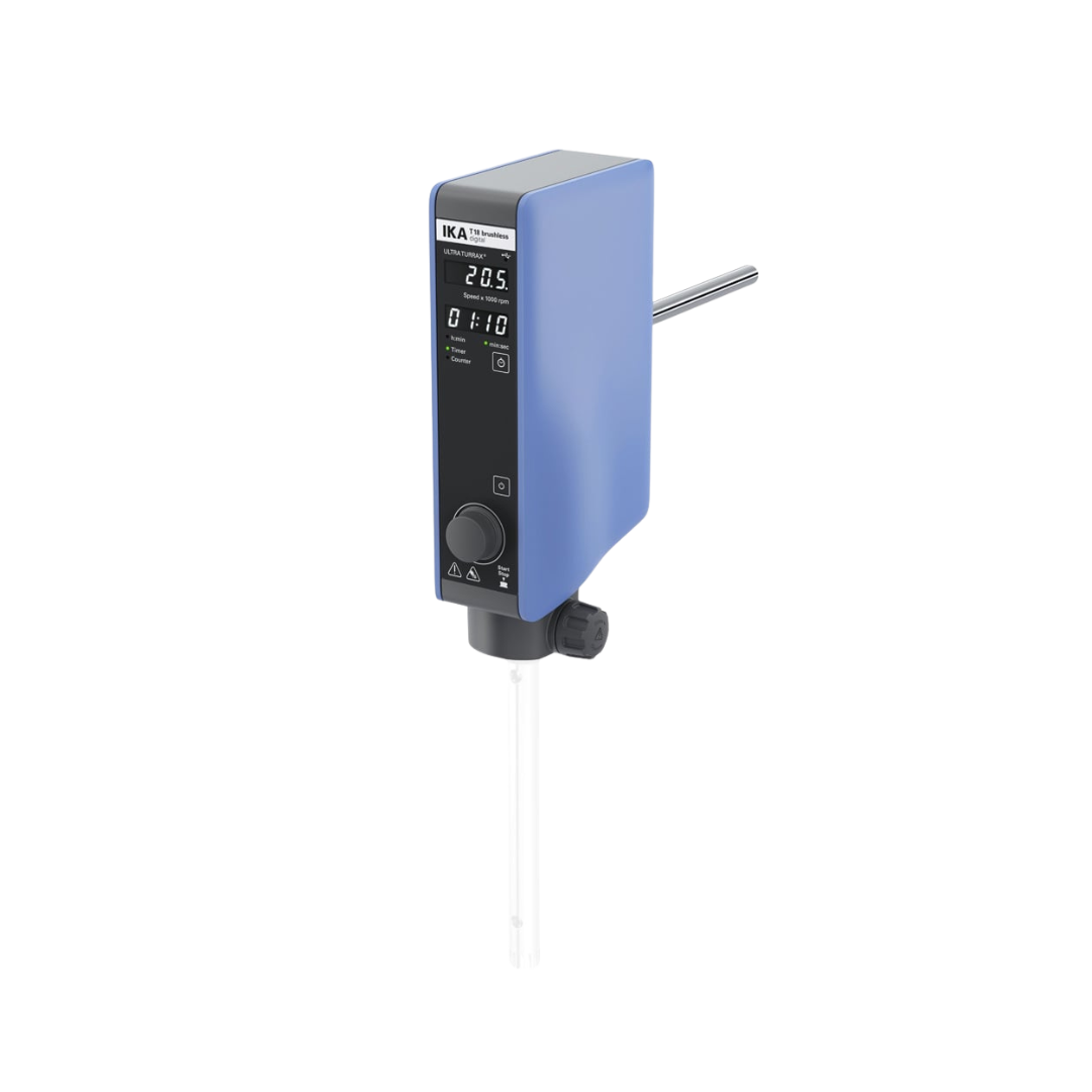 IKA T 18 brushless digital ULTRA-TURRAX Dispergierer, 1 bis 1.500 ml, 3.000 bis 25.000 rpm, 0020102476, Produktansicht