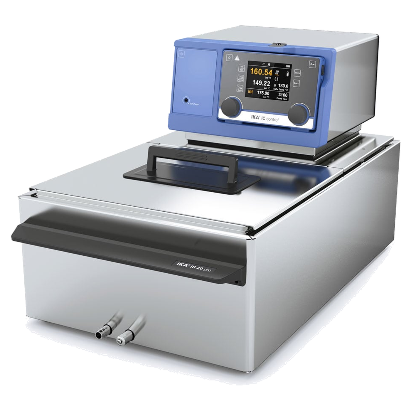 IKA IC control pro 20 c Bad-Package, Edelstahlbad IB 20 pro mit Deckel, TFT-Display
