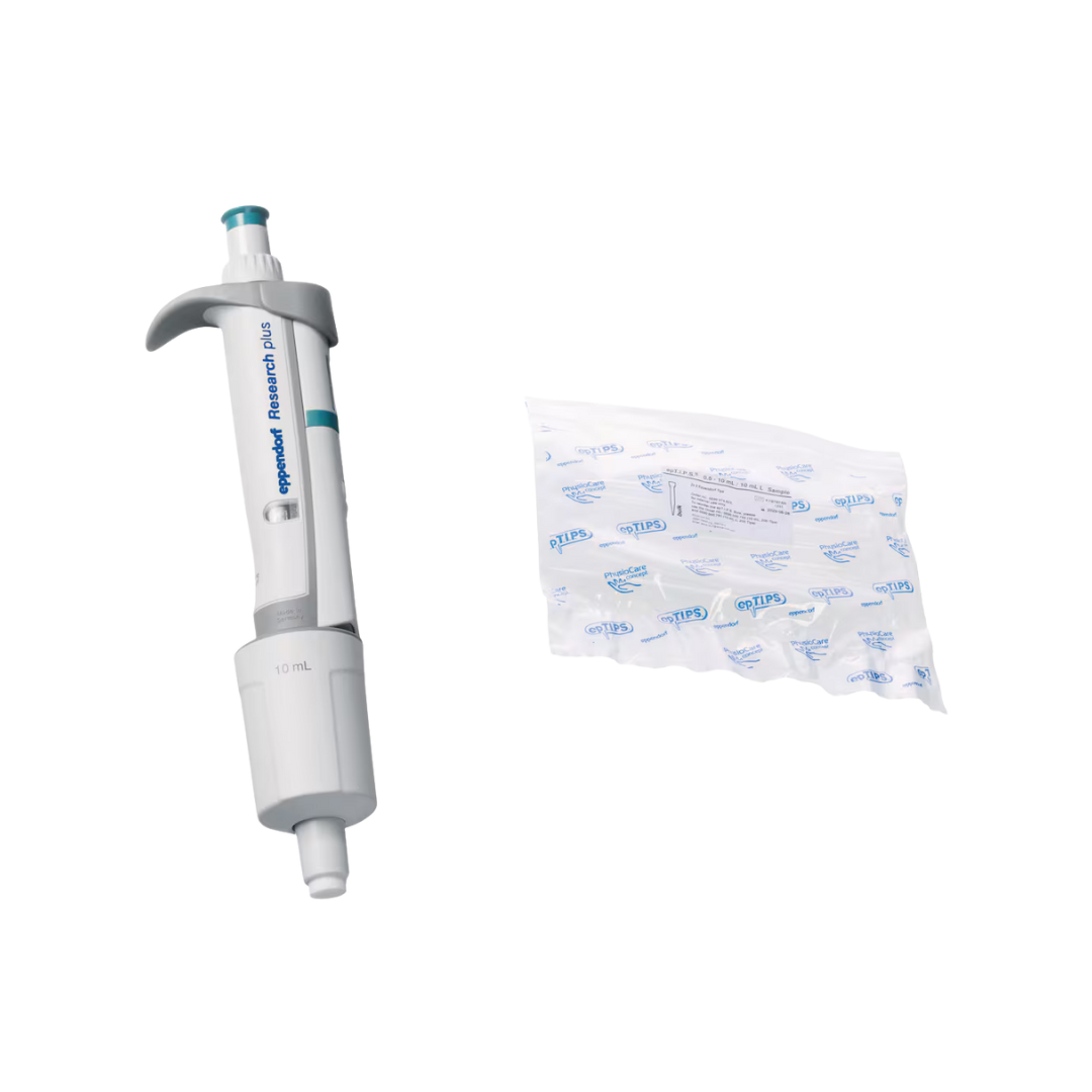 Eppendorf Research plus Einkanalpipette, variabel, 1-10 mL, türkis, 3123000080, Detailansicht