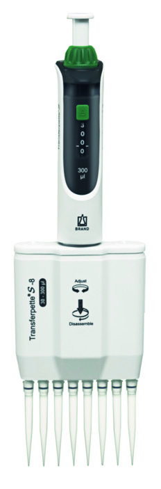 Brand Transferpette® S -8, 30-300 µl, Variabel, M8-300, DE-M, #705912