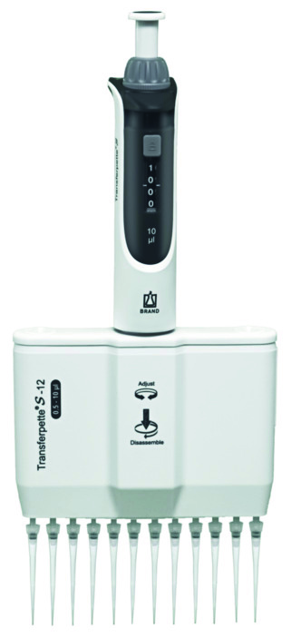Brand Transferpette® S -12, 0,5-10 µl, Variabel, M12-10, DE-M, #705920