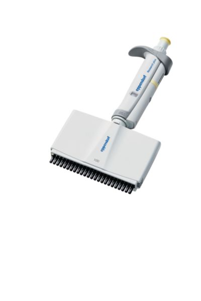 Eppendorf Pipette Research plus G, 24-Kanal, variabel, 5 - 100 µL, hellgelb, inkl. epT.I.P.S.-Box, 3125000109
