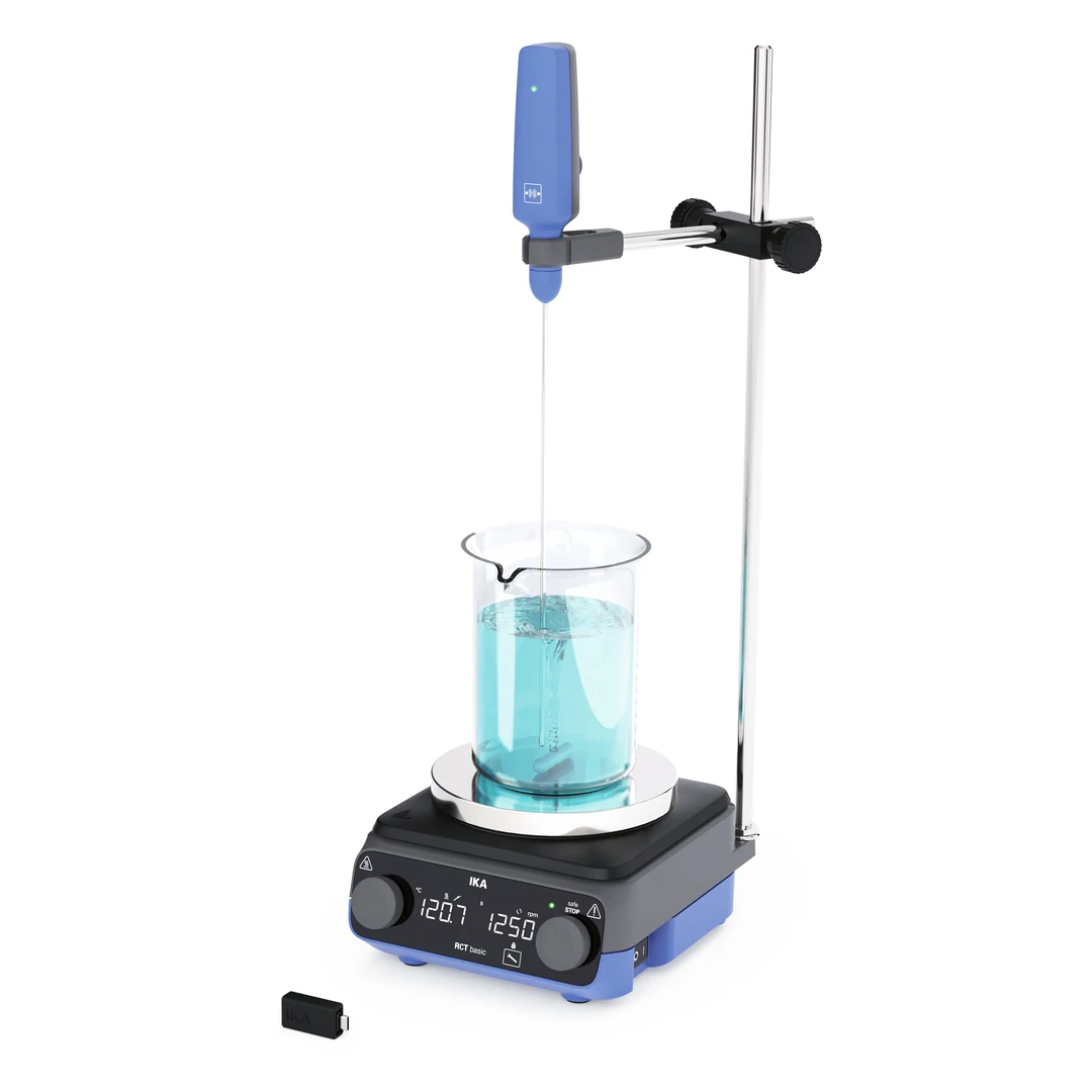 IKA Magnetrührer RCT basic mit Heizung, 0025008259, mit PT wireless und USB-WD-Dongle
