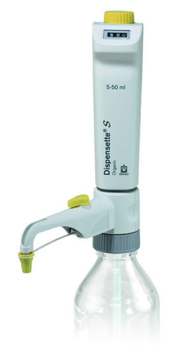 Brand Flaschenaufsatz-Dispenser, Dispensette® S, Organic, Digital, DE-M, 5-50 ml, mit RDV, #4630361