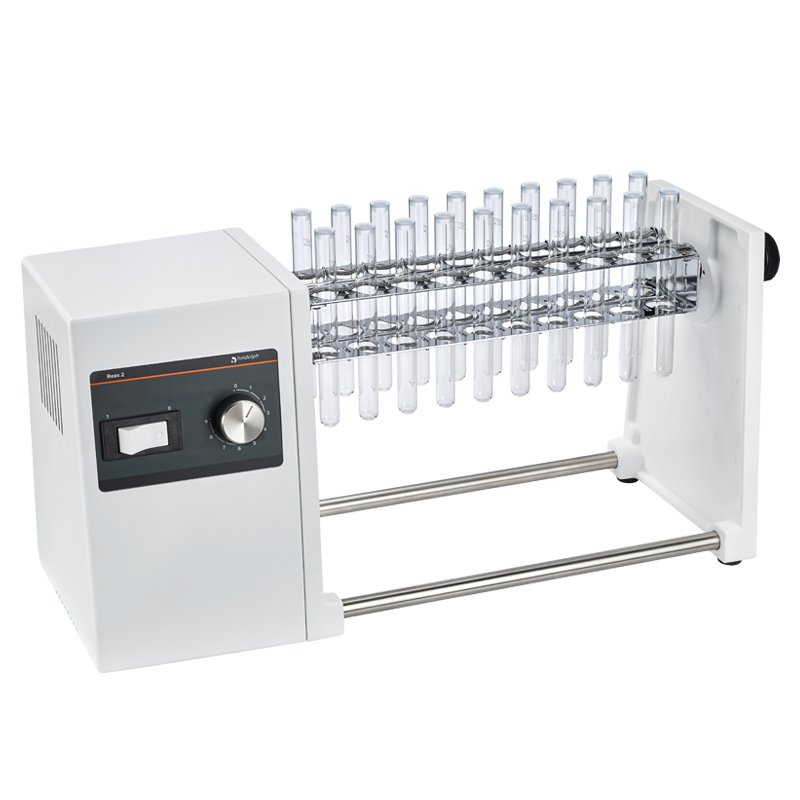 Heidolph Reax 2 Überkopfschüttler, Schnellspanntechnik für 2 Gefäße, ohne Universaladapter, 541-21001-00, Produktansicht