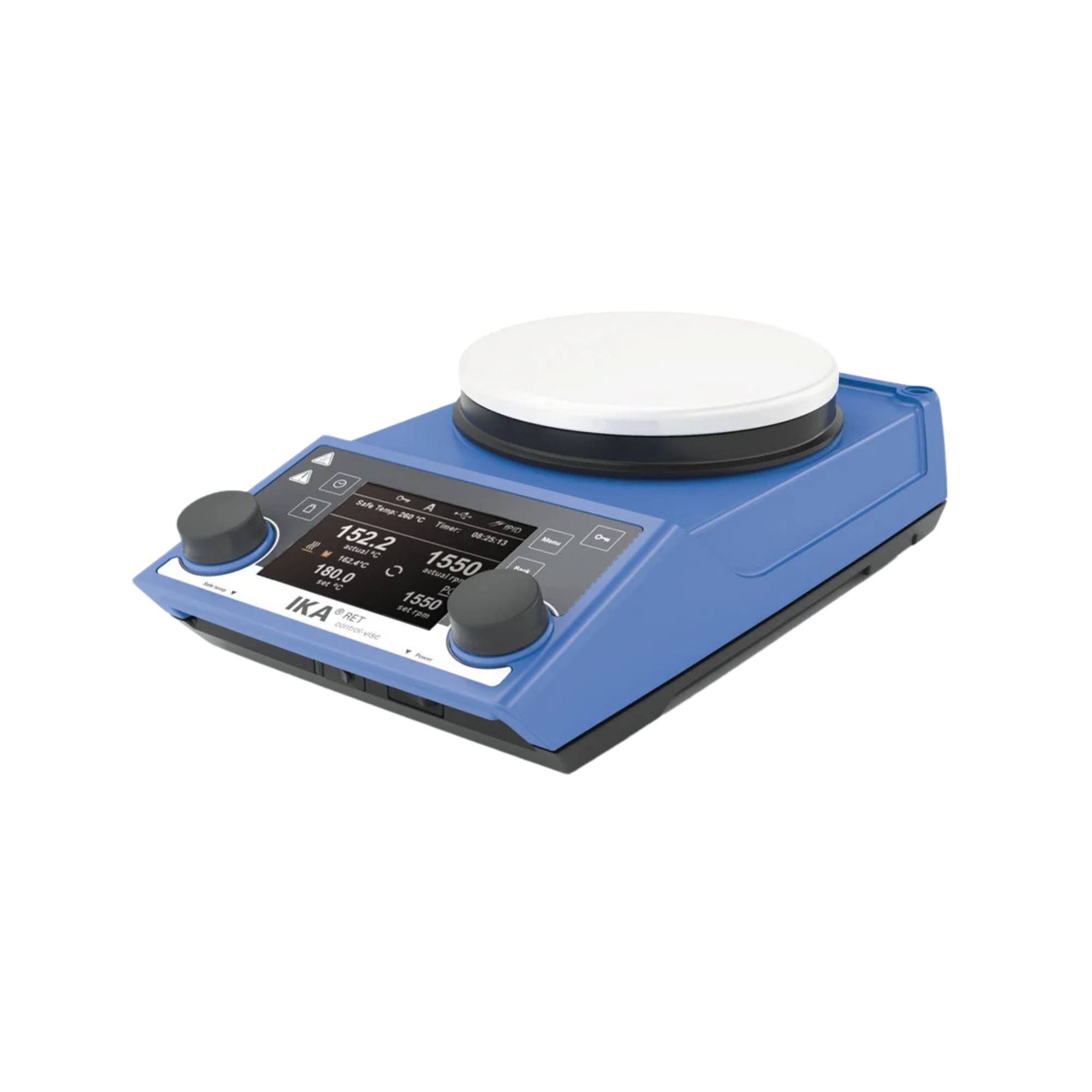 IKA RET control-visc white, Magnetrührer mit Waage, emaillierte Heizplatte, 0005030000