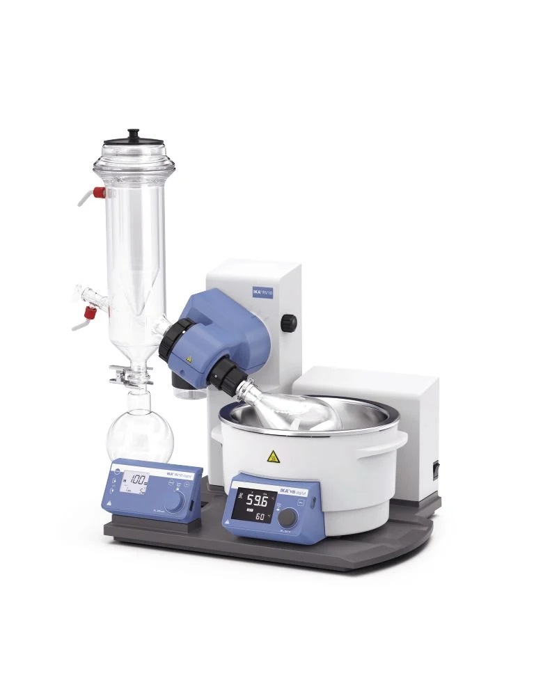 IKA RV 10 digital Rotationsverdampfer mit Trockeneiskühler, Motor-Lift, bis 280 rpm