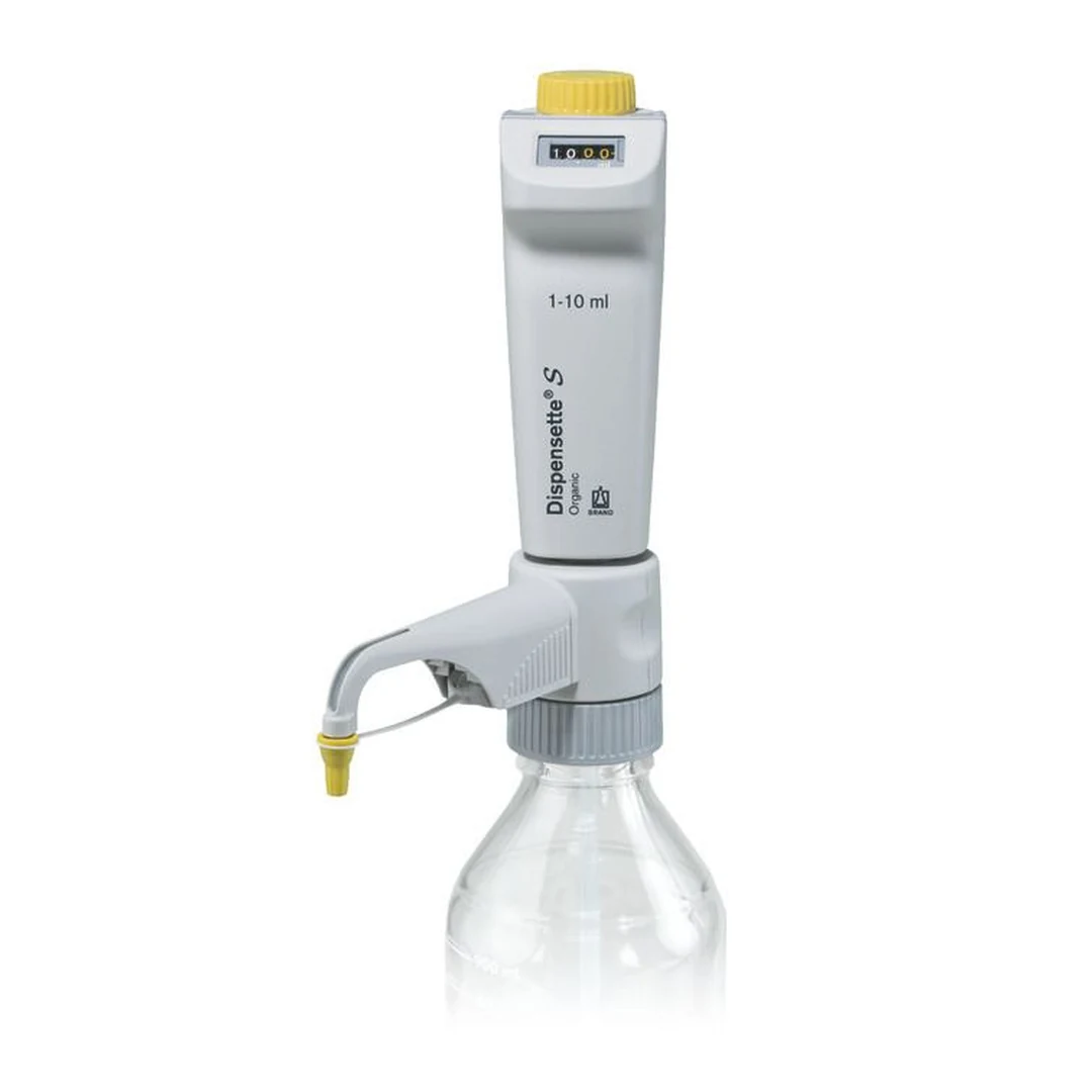 Brand Dispensette S Organic Flaschenaufsatz-Dispenser, Digital, 1-10 ml, ohne Rückdosierventil, DE-M, 4630340, Produktansicht Brand