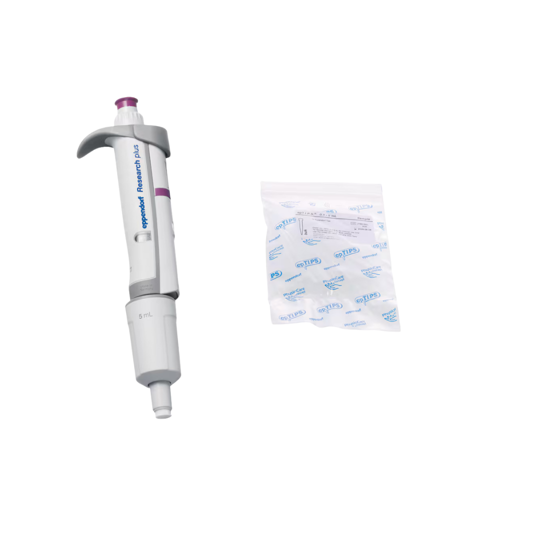 Eppendorf Research plus Einkanalpipette, variabel (0.5 - 5 mL), 3123000071
