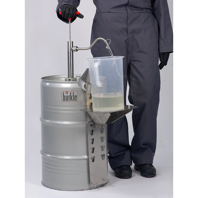 Bürkle Fasspumpe Edelstahl Auslaufbogen, 91 cm Eintauchtiefe, für Fässer bis 220 l, 5601-0800