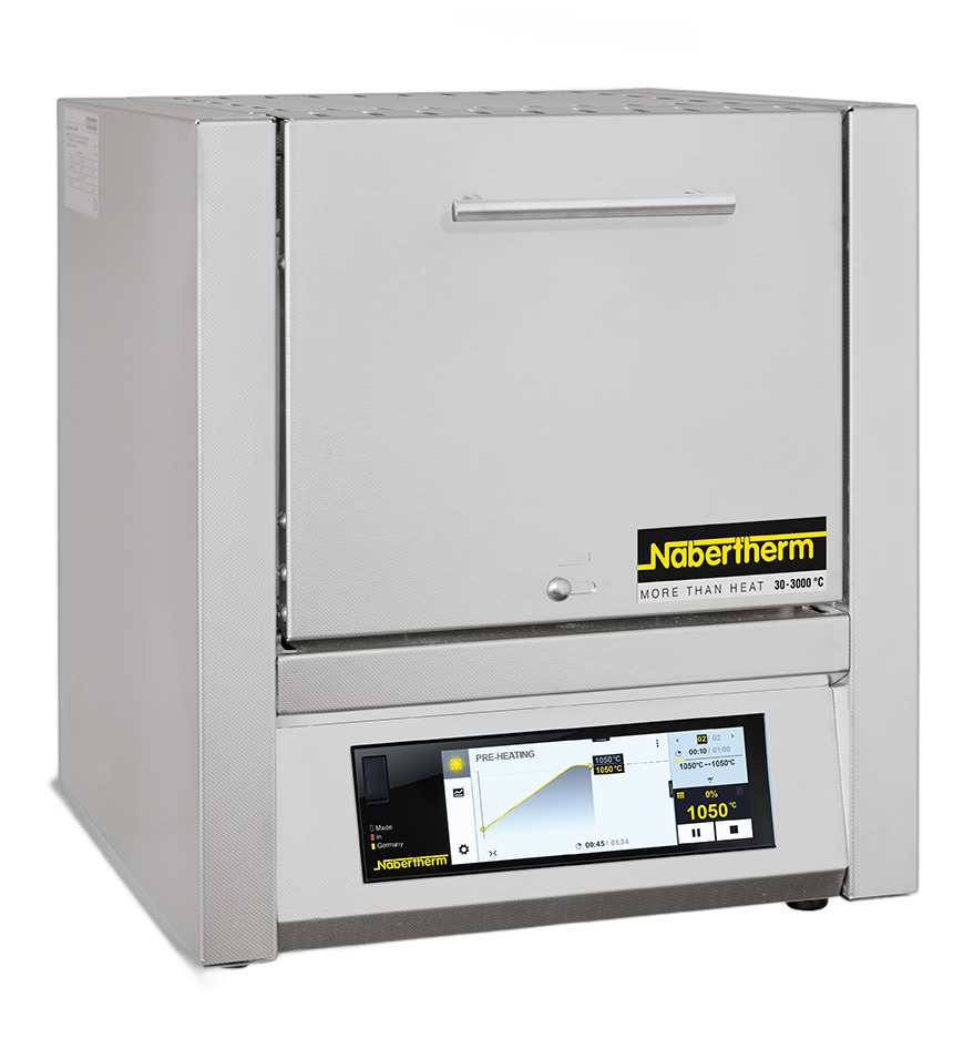 Nabertherm Muffelofen L 3/12/B510, 3 l, Tmax 1.200 °C, Klapptür, L-035K2AL