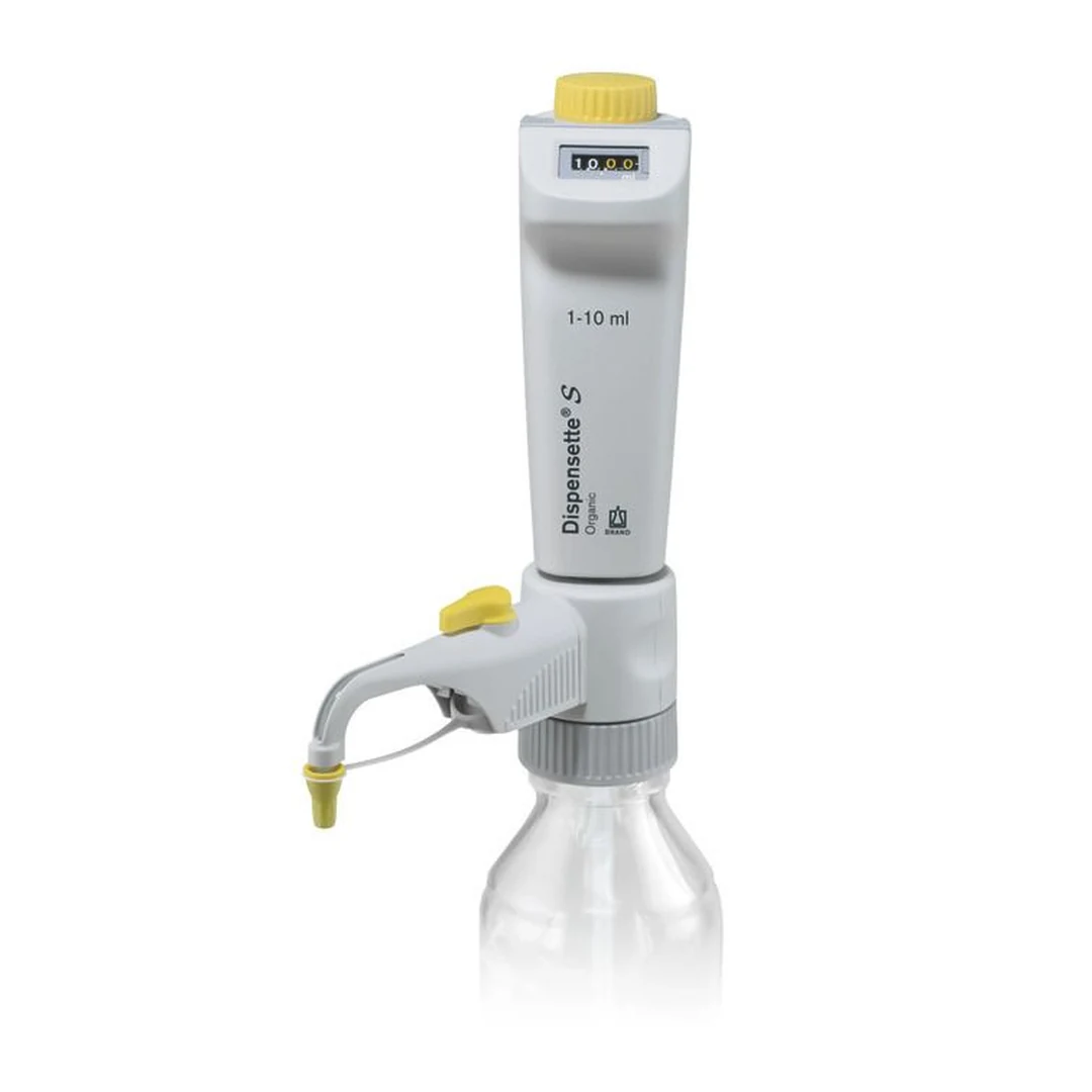 Brand Dispensette S Organic Flaschenaufsatz-Dispenser, Digital, 1-10 ml, mit Rückdosierventil, DE-M, 4630341, Produktansicht Brand