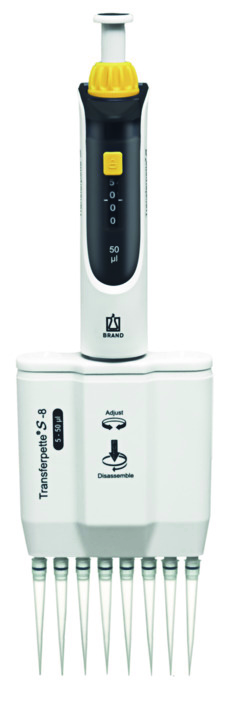 Brand Transferpette® S -8, 5-50 µl, Variabel, M8-50, DE-M, #705906