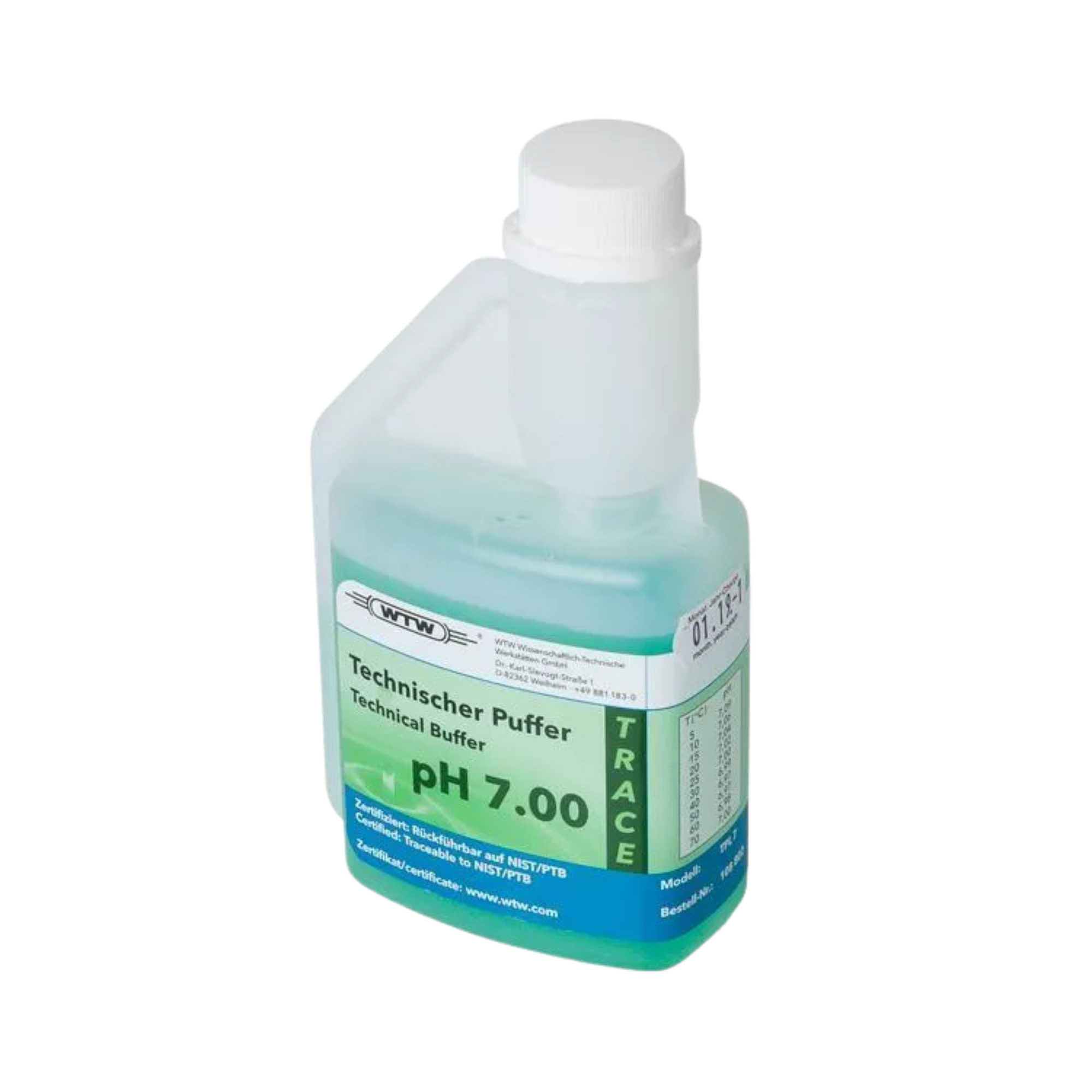 WTW Technische Pufferlösung pH 7, Kalibrierstandard-Serie, (50 ml - 1000 ml) - 250 ml