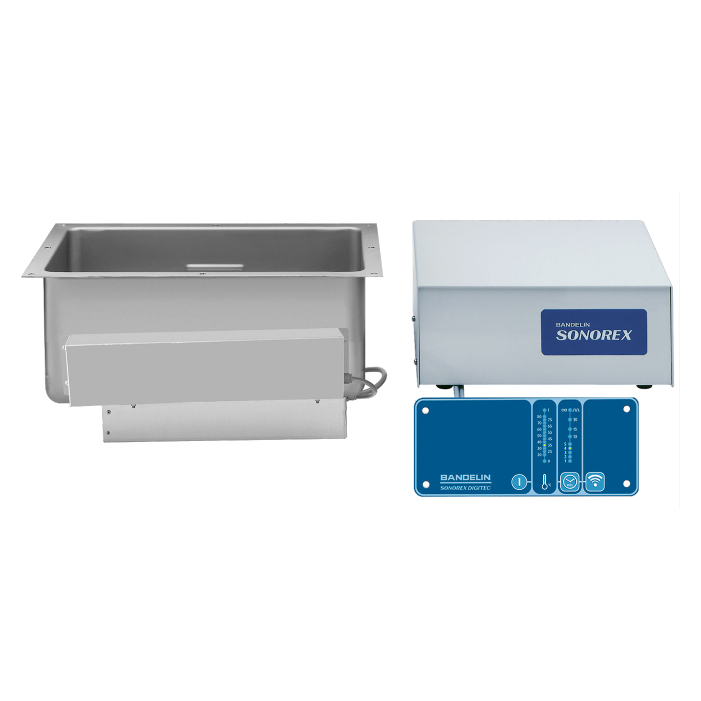 Bandelin SONOREX ZE 1032 DT Einbau-Ultraschallbad mit TwinSonic und Temperaturanzeige, 29 Liter