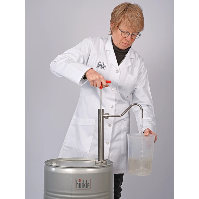 Bürkle Fasspumpe Edelstahl Auslaufbogen, 91 cm Eintauchtiefe, für Fässer bis 220 l, 5601-0800