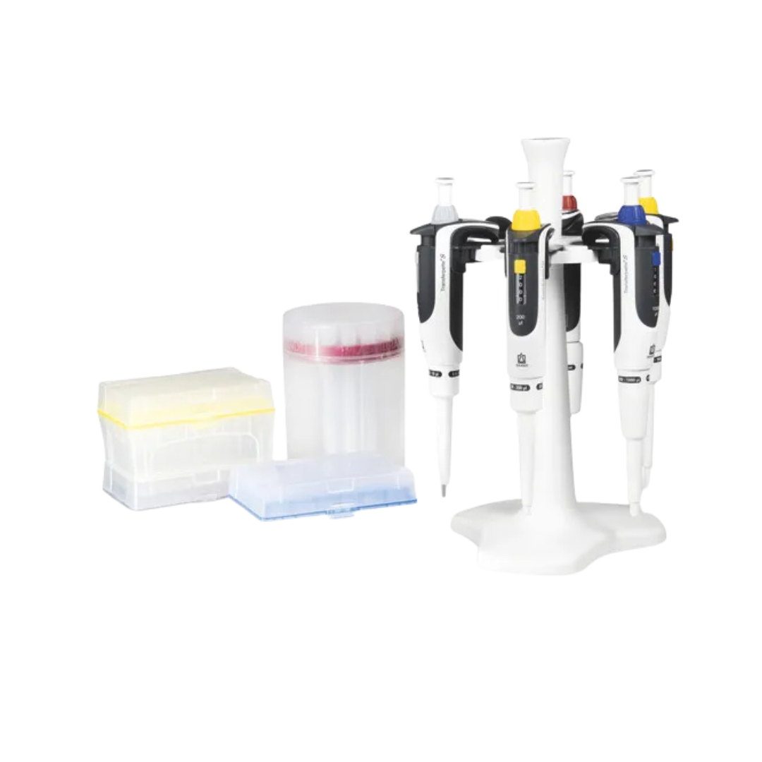 Brand Transferpette S Pipetten-Set M (10-100 µl, 100-1000 µl, 0,5-5 ml), 705897