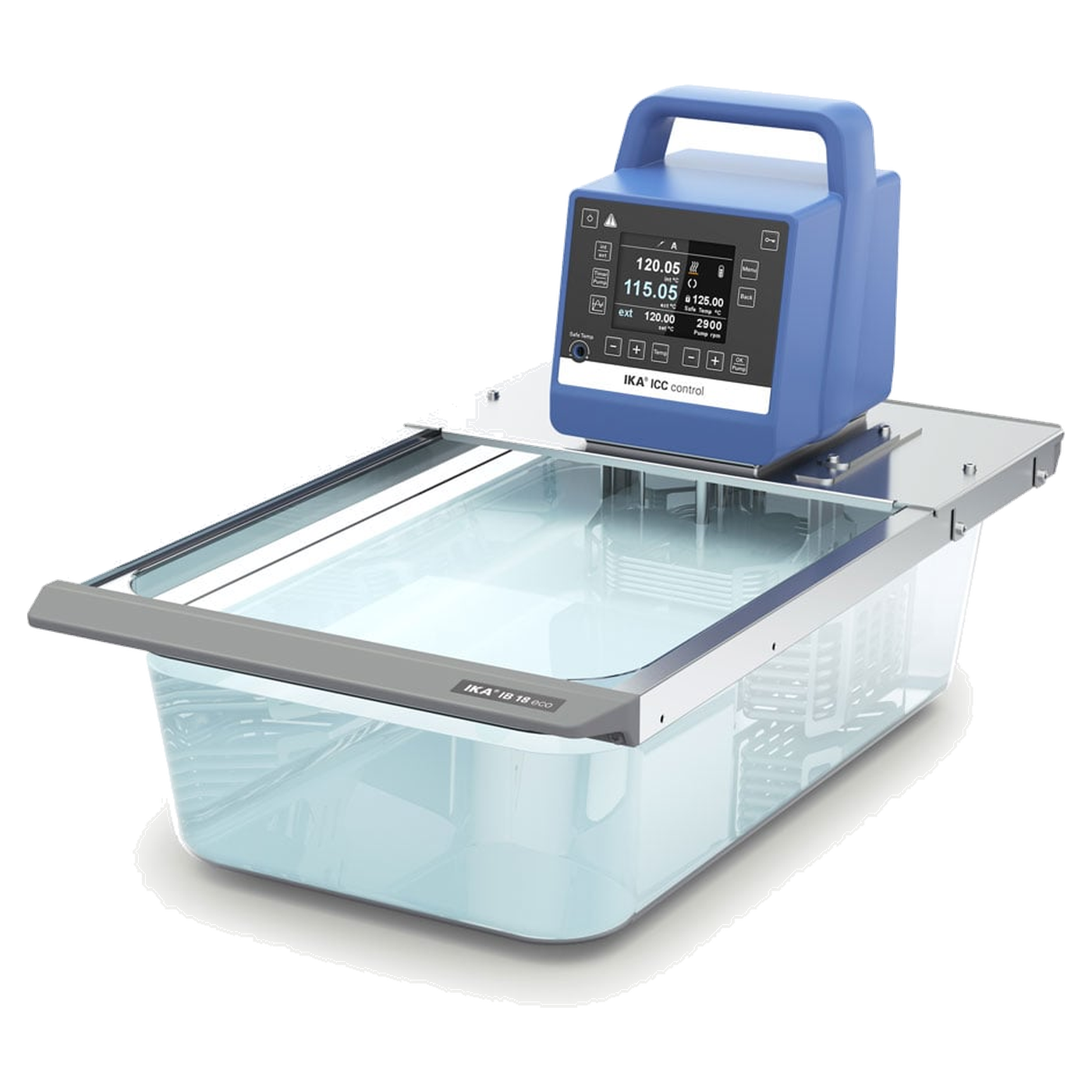 IKA ICC control eco 18 Einhängethermostat-Package, Kunststoffbad Größe L, bis 100 °C