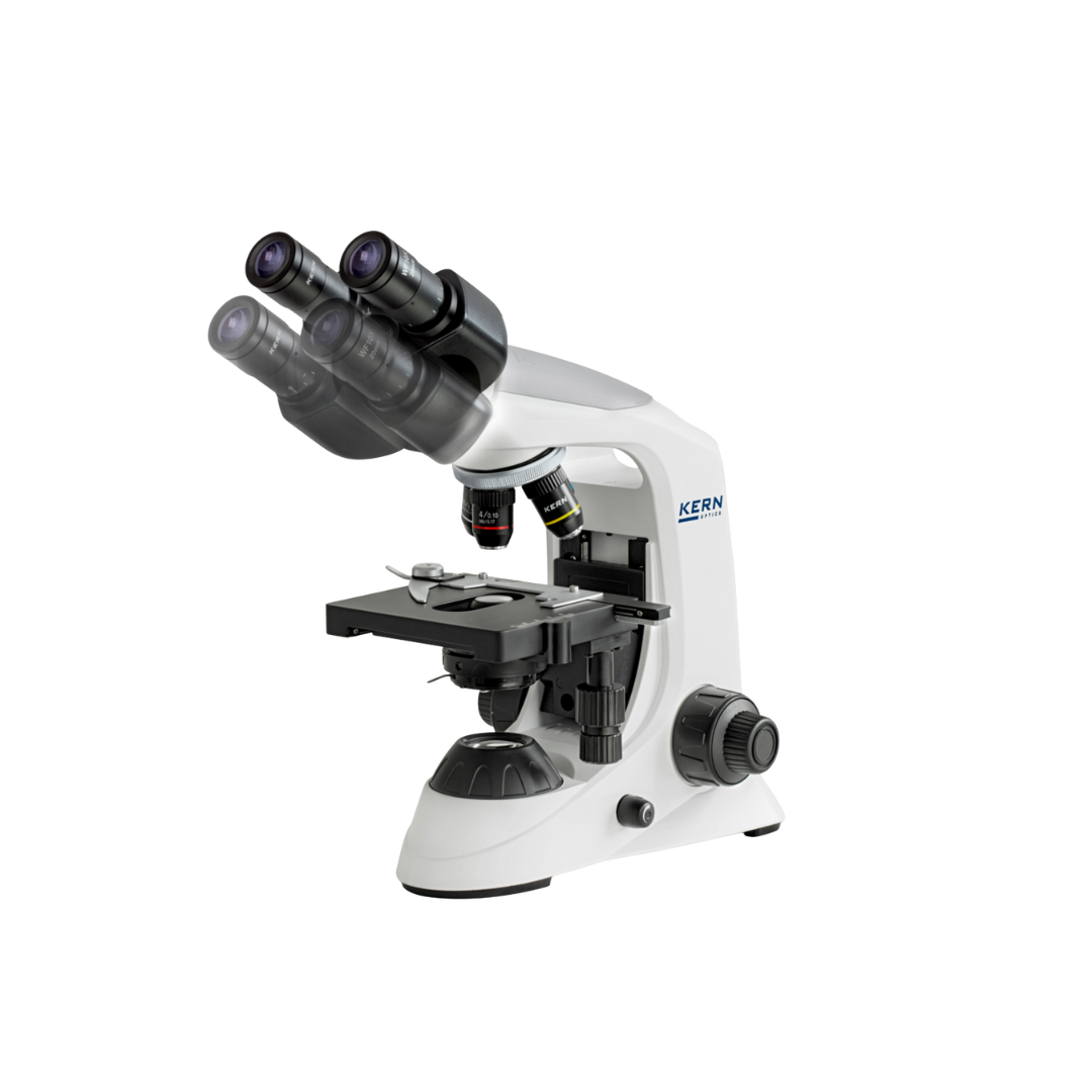 KERN OBE 132 Durchlichtmikroskop, Trinokular, 40x-1000x, 3W LED, Achromatisch