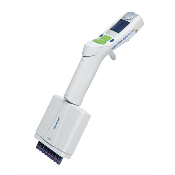 Eppendorf Xplorer Mehrkanalpipette, 8-Kanal, 50-1.200 µL, grün, 4861000163, Detailansicht