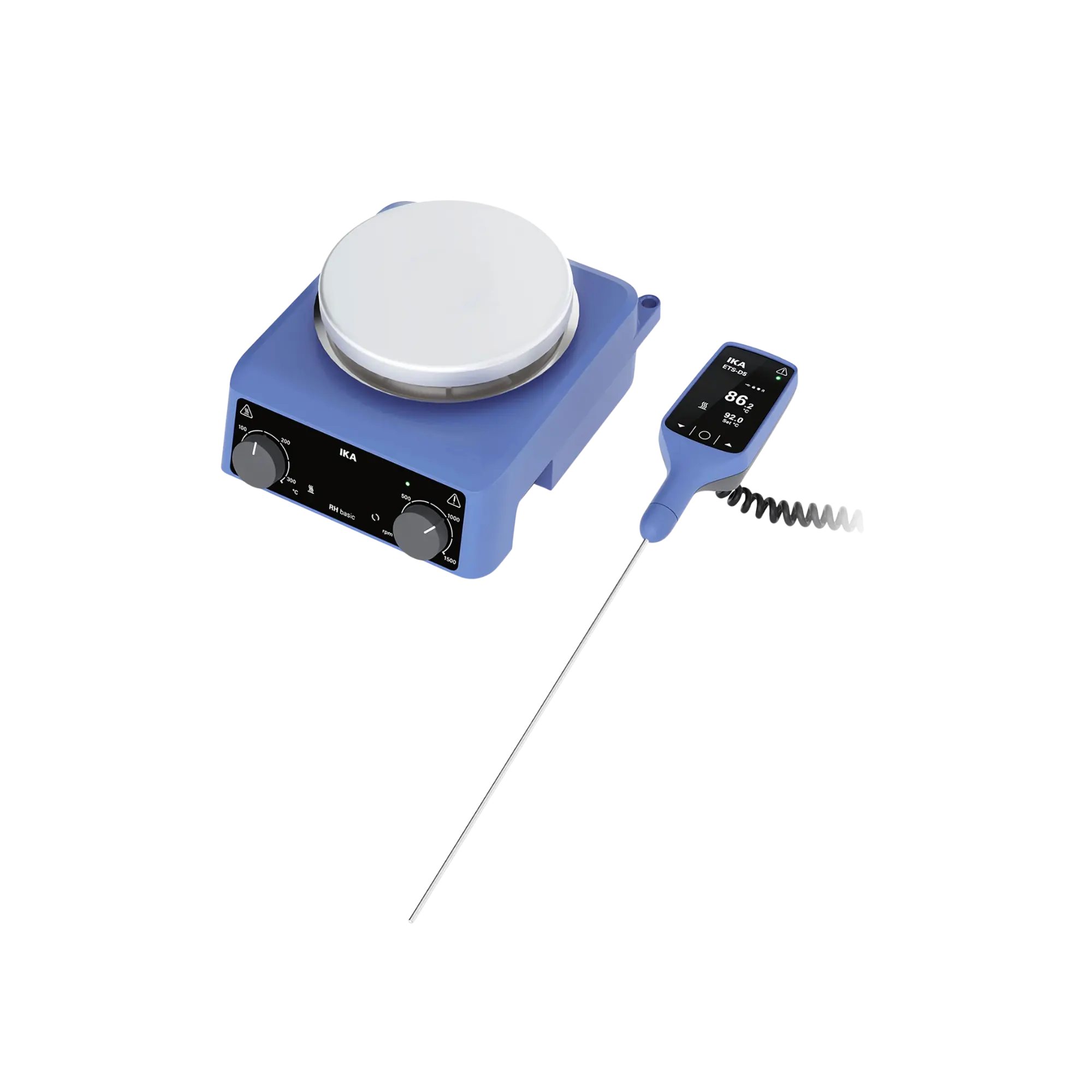 IKA Magnetrührer RH basic ETS-D5 Solution Komplettpaket, Edelstahl-Aufstellfläche, 0020106987