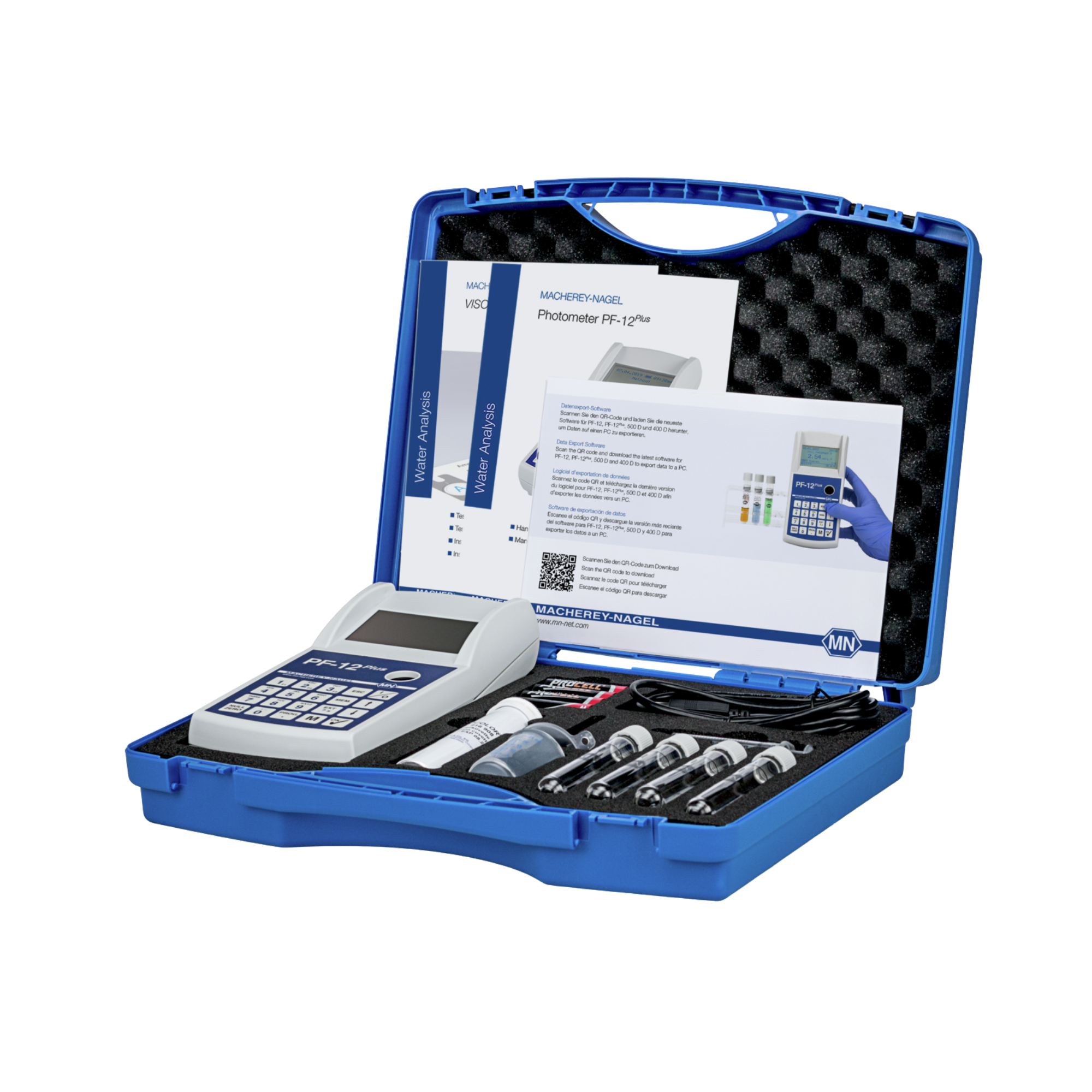 Macherey-Nagel Kompaktphotometer PF-12Plus für Wasseranalytik, inkl. Koffer und Software, 919250