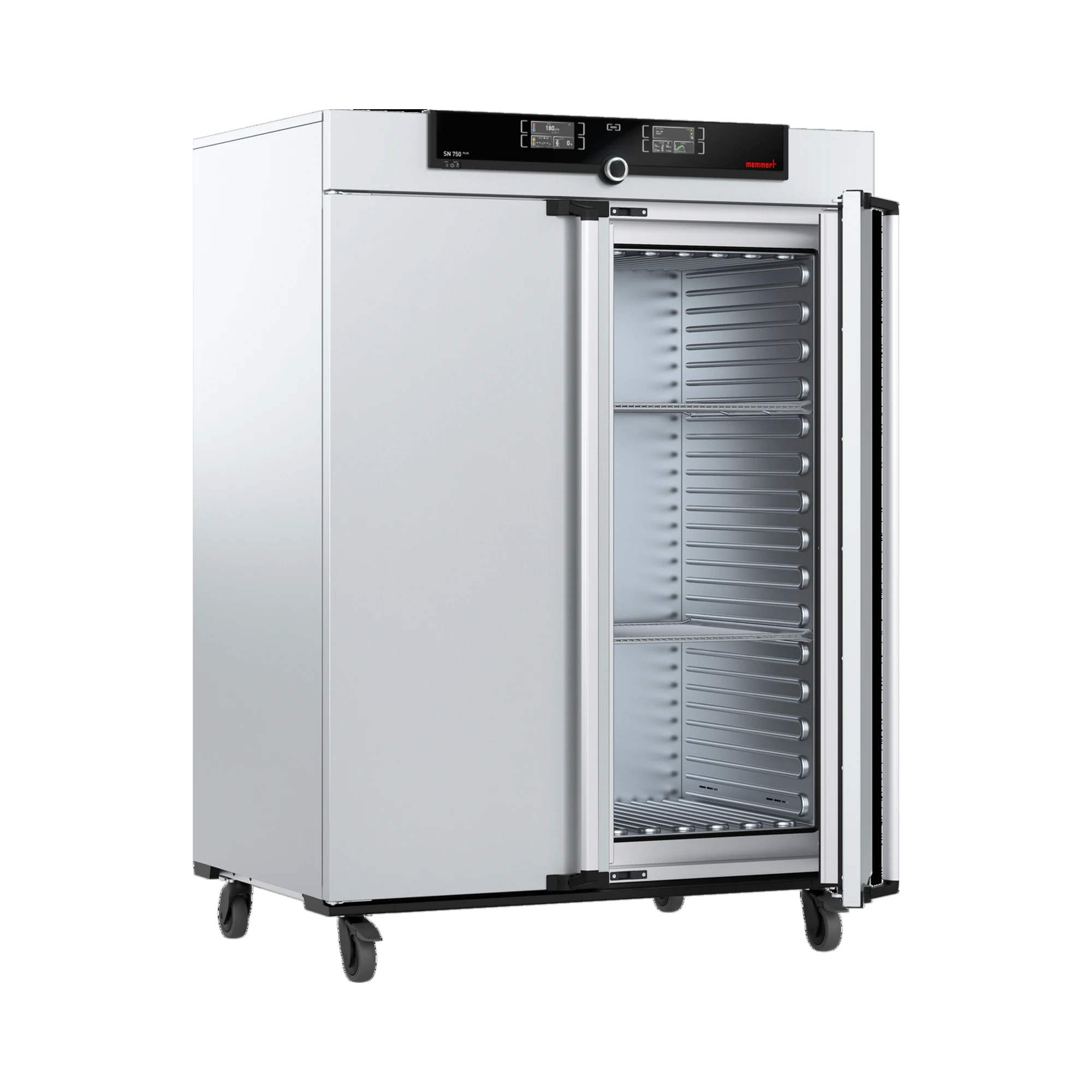 Memmert Heißluftsterilisator SN750plus, 749 L, Natürliche Konvektion, TwinDISPLAY – Medizinprodukt Klasse IIb
