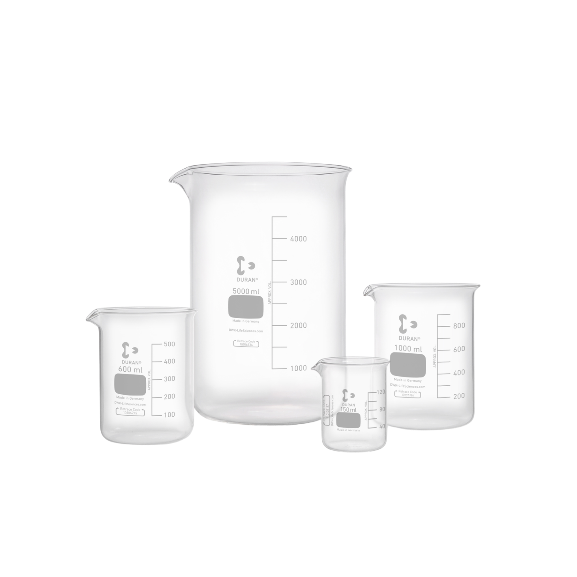DURAN Becher, niedrige Form, mit Ausguss (5 ml - 10.000 ml) - 2000 ml