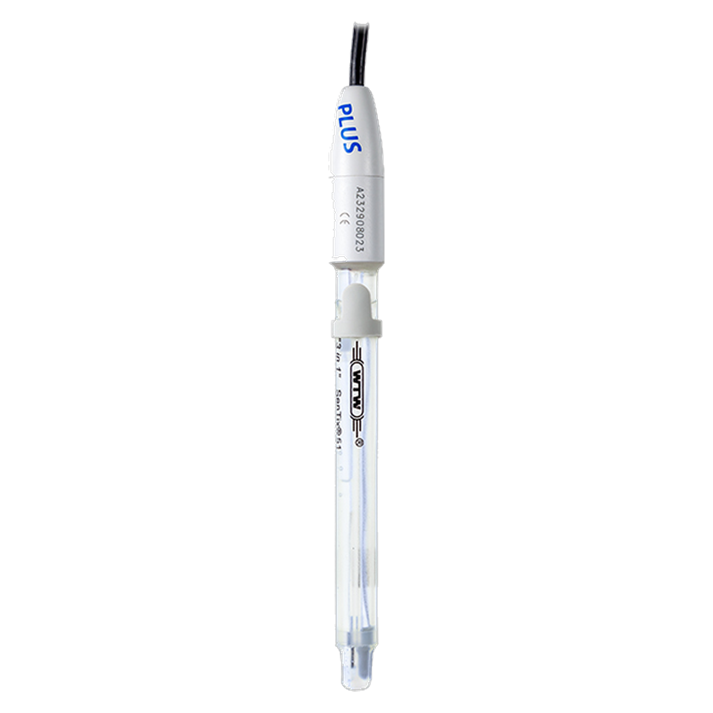 WTW SenTix 51 pH-Elektrode mit Flüssigelektrolyt und Temperaturfühler, Kunststoffschaft, 1 m Kabel