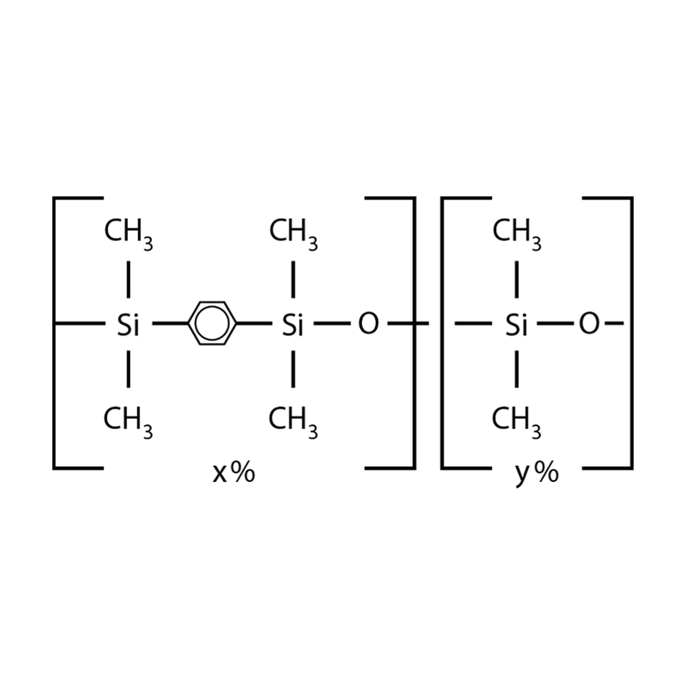 Restek Rxi-SVOCms GC-Kapillarsäule, 30 m, 0,25 mm ID, 0,25 µm, Strukturformel der stationären Phase