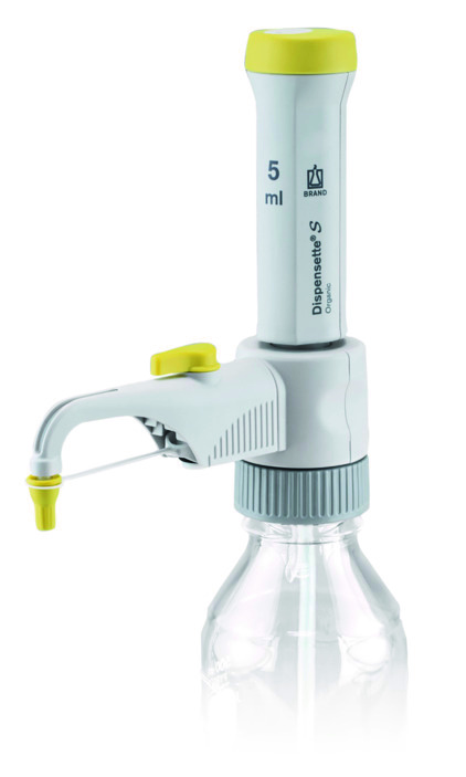 Brand Flaschenaufsatz-Dispenser, Dispensette® S, Organic, Fix, DE-M, 5 ml, mit RDV, #4630231