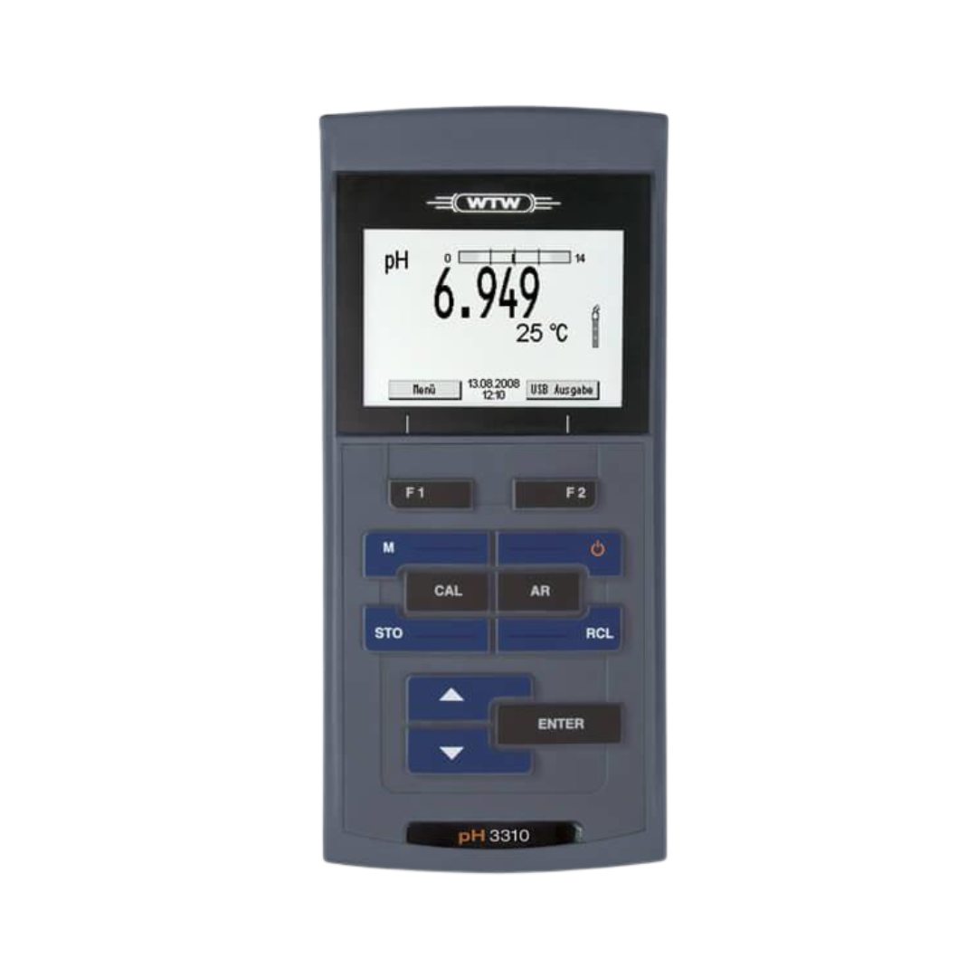WTW ProfiLine pH 3310 Set 2 Taschen-pH-Meter (Logger & USB), 2AA312
