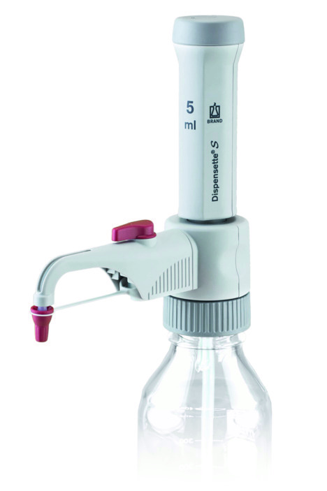 Brand Flaschenaufsatz-Dispenser, Dispensette S, Fix, DE-M, 5 ml, mit RDV, 4600231