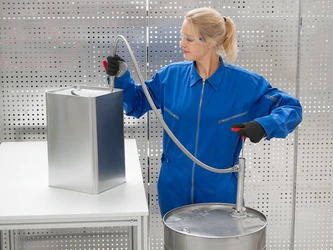 Bürkle Fasspumpe Edelstahl Auslaufbogen, 91 cm Eintauchtiefe, für Fässer bis 220 l, 5601-0800