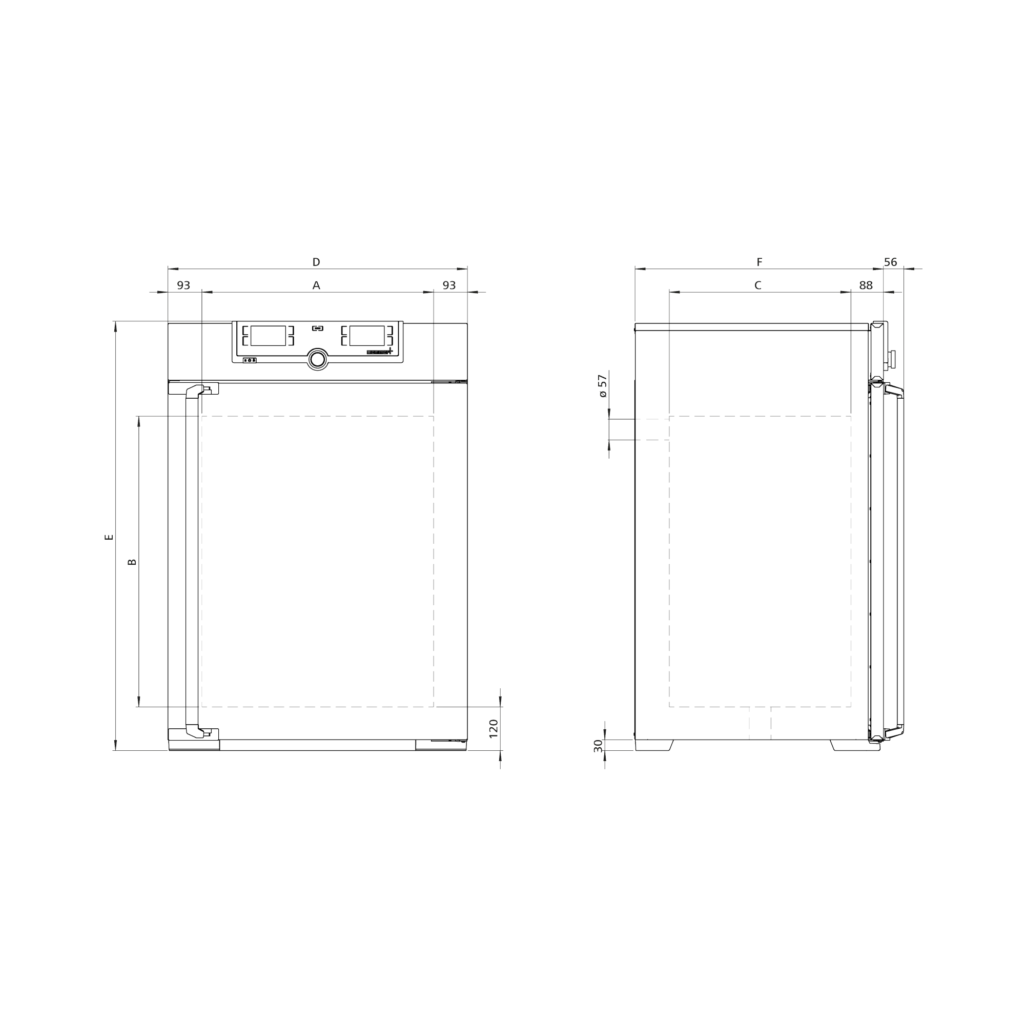 Memmert Heißluftsterilisator SN260plus, 256 L, Natürliche Konvektion, TwinDISPLAY – Medizinprodukt Klasse IIb