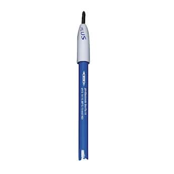 WTW Epoxid-pH-Elektrode mit Flüssigelektrolyt, integriertem Temperaturfühler, wasserdichtem DIN-Stecker und Bananen-Stecker, 1 m Kabel #103651