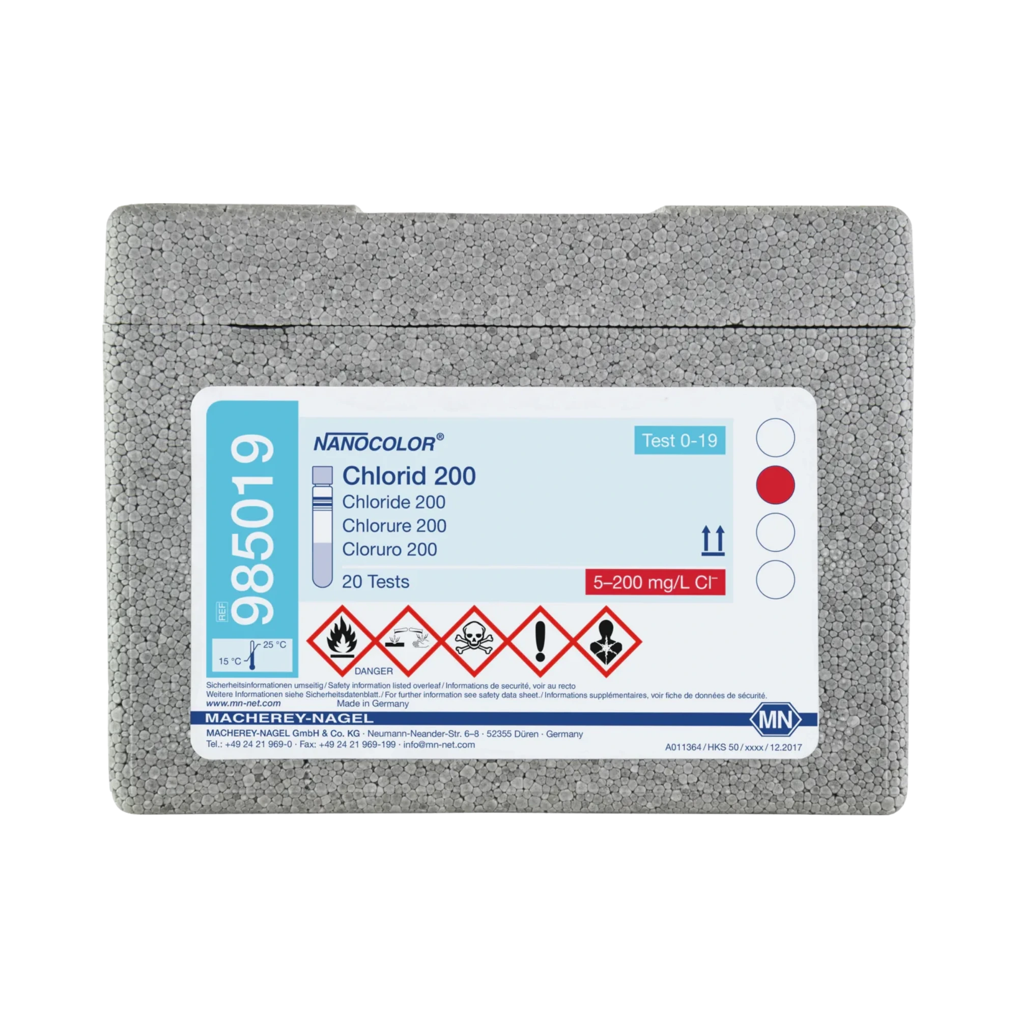 Macherey-Nagel NANOCOLOR Chlorid 200 Rundküvettentest, 985019