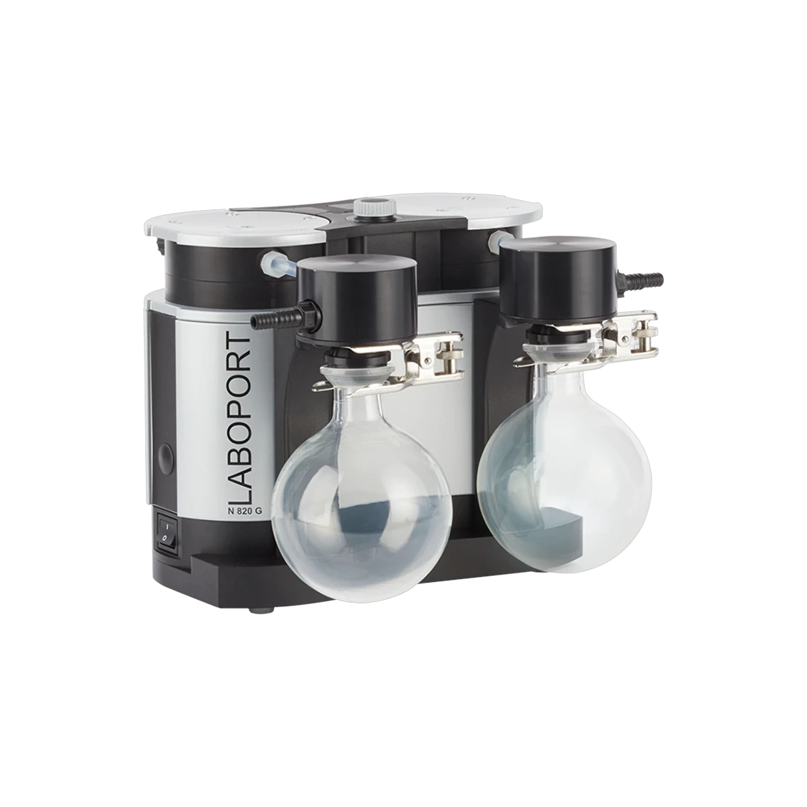 KNF LABOPORT SR 820 G, Vakuumpumpsystem mit 2 Abscheiderflaschen, 20 l/min, ATEX-Kennzeichnung Kategorie 3, 325236