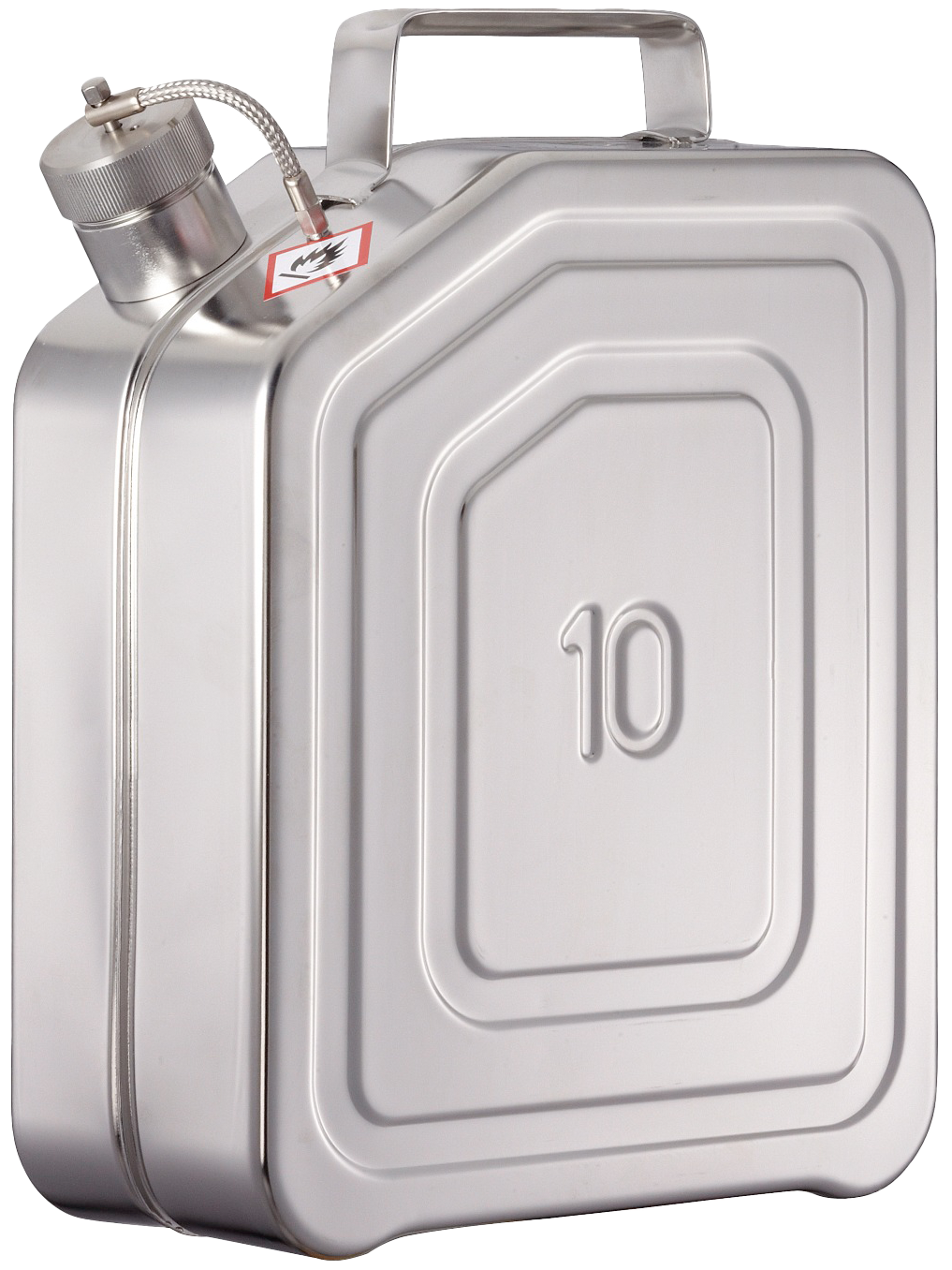 Bürkle Sicherheitskanister Edelstahl, mit UN-Zulassung, 10 l, 2601-7010, Produktansicht