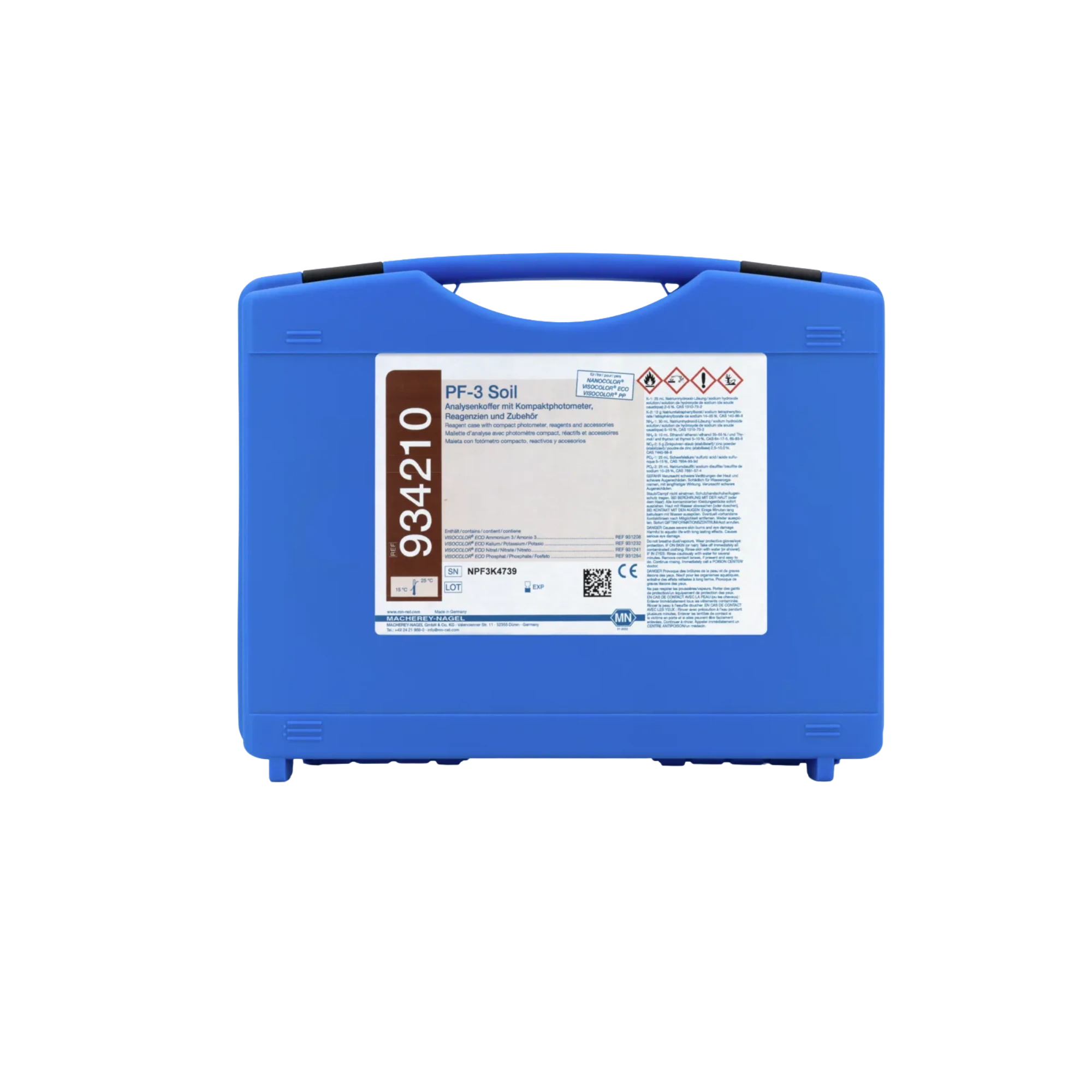 Macherey-Nagel VISOCOLOR Bodenkoffer mit PF-3 Soil, 934210