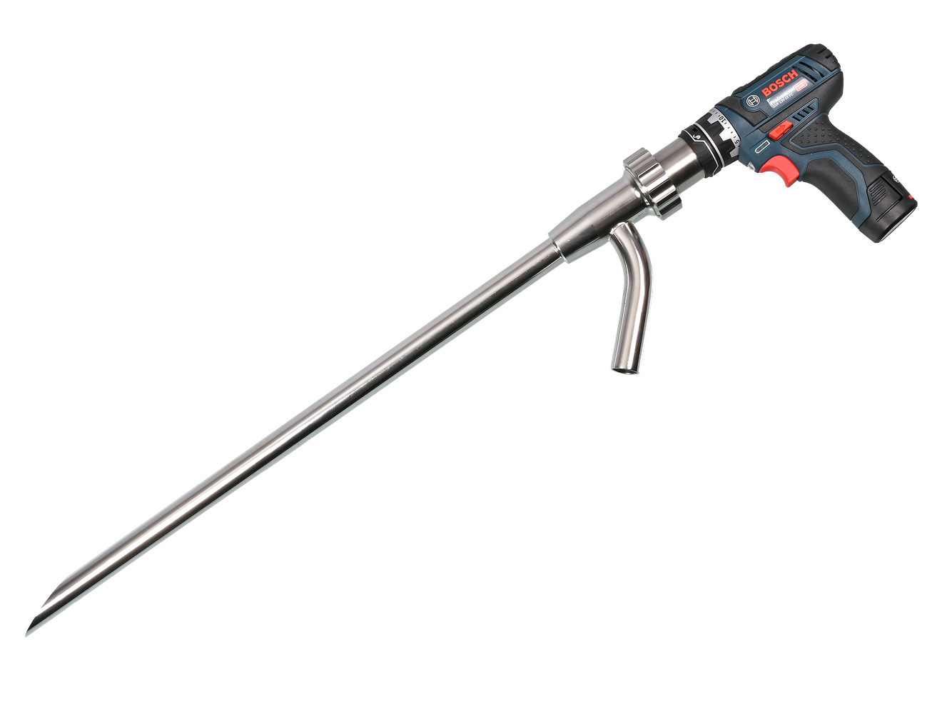 Bürkle PowderProof Probenahmelanze vertikal, Edelstahl V4A/V2A, Granulate, 600 mm, 5302-0601, Produktansicht