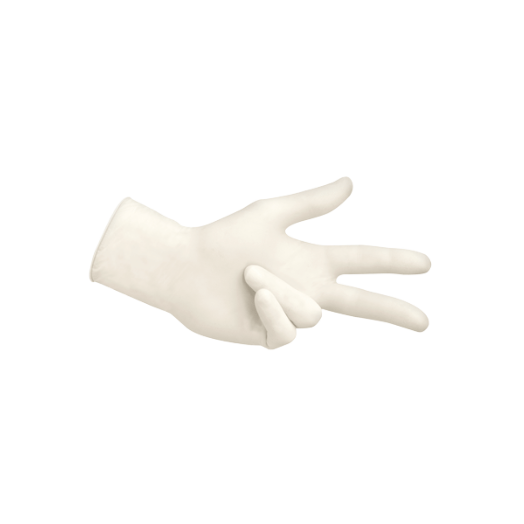 L&R Sentina Ambidextrous Latex-Untersuchungshandschuhe, puderfrei, 100 Stk. - M