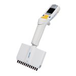 Eppendorf Pipette Xplorer plus, 12- Kanal, 5-100 µL, Multifunktionswippe gelb für Pipettenspitzen 200 µL, 4861000791