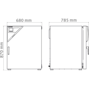 BINDER CO₂-Inkubator CB-S 170, Heißluftsterilisation, hitzesterilisierbarer CO₂-Sensor, 9640-0001 – Bild 4